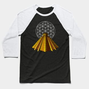 Aztec Pyramids Baseball T-Shirt